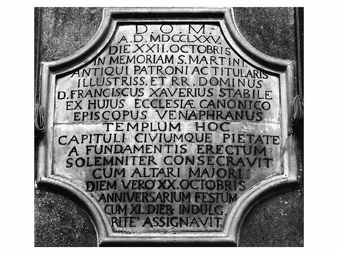 lapide commemorativa - ambito Italia meridionale (sec. XVIII)