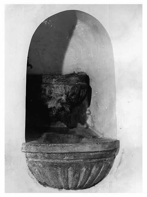 lavabo da sacrestia - ambito Italia meridionale (seconda metà sec. XVIII)