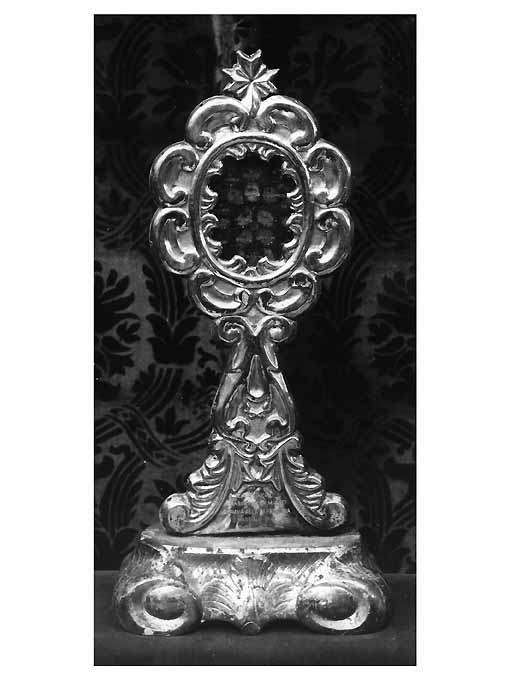 reliquiario - a ostensorio - manifattura Italia meridionale (sec. XX)