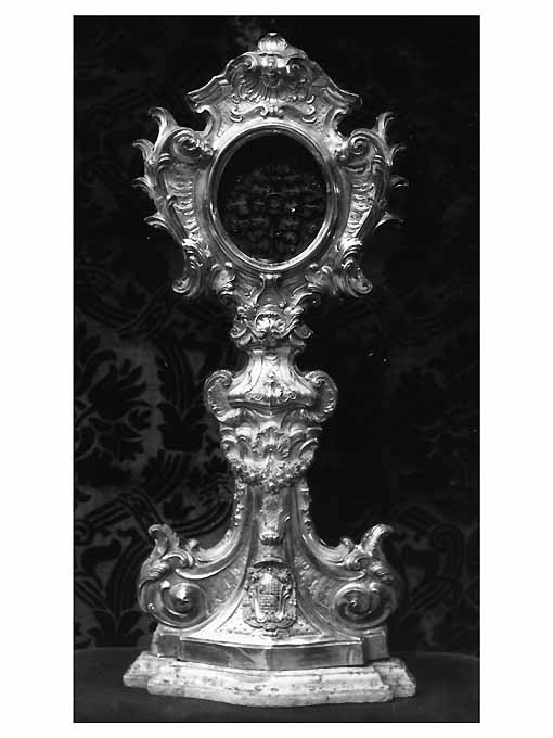 reliquiario - a ostensorio, coppia - manifattura napoletana (sec. XVIII)