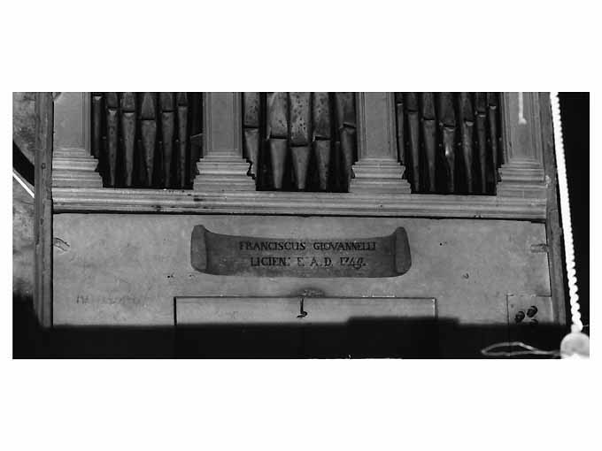 organo di Giovannelli Francesco (sec. XVIII)