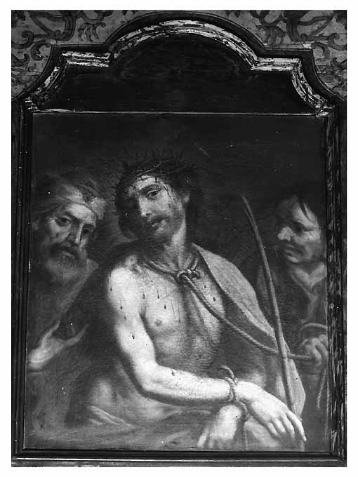 Ecce Homo, Cristo coronato di spine (dipinto) di Gliri Nicola (attribuito) (sec. XVII)