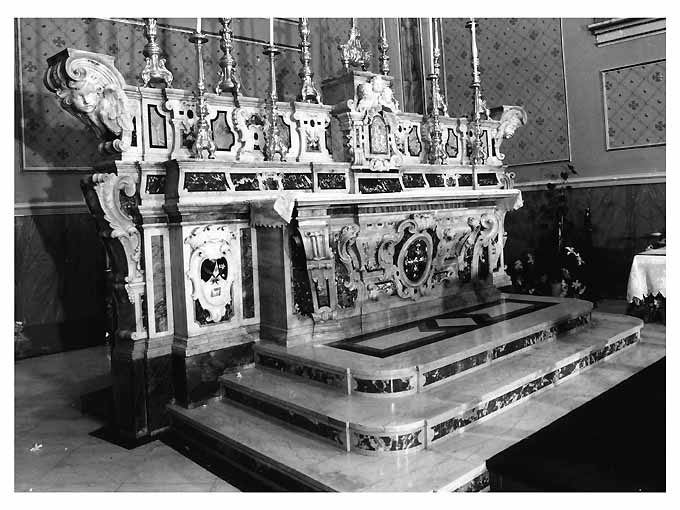 altare maggiore - ambito Italia meridionale (seconda metà sec. XVIII)