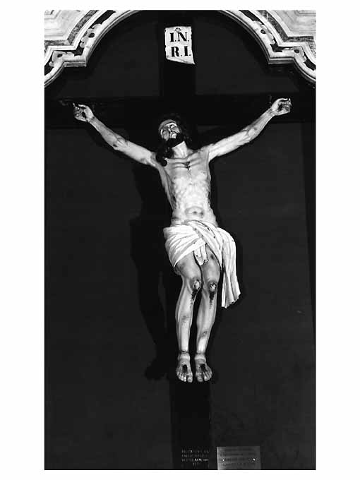 Cristo crocifisso (scultura) di Brudaglio Riccardo (sec. XVIII)