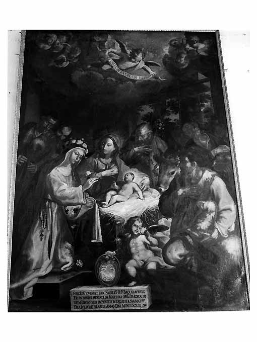 natività di Gesù (dipinto) di Gliri Nicola (sec. XVII)