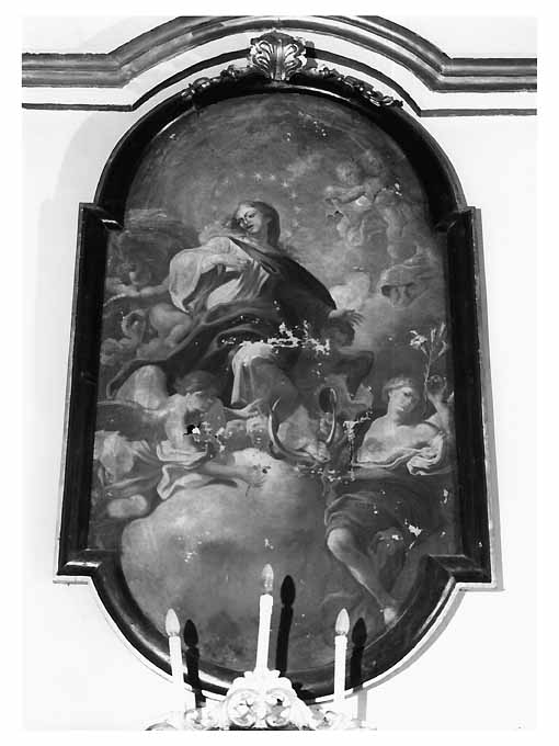 Immacolata Concezione (dipinto) di Olivieri Leonardo (maniera) (seconda metà sec. XVIII)