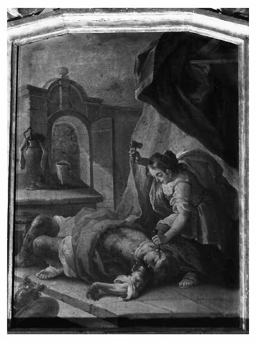 Giaele uccide Sisara (dipinto) di Carella Domenico Antonio (attribuito) (sec. XVIII)