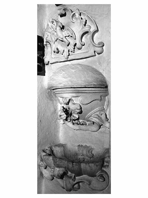 acquasantiera - ambito pugliese (seconda metà sec. XVIII)