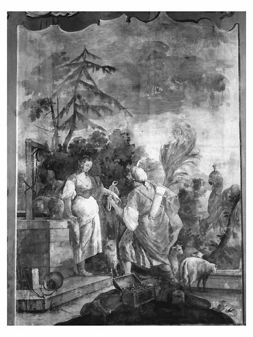 Rebecca al pozzo (dipinto) di Carella Domenico Antonio (seconda metà sec. XVIII)