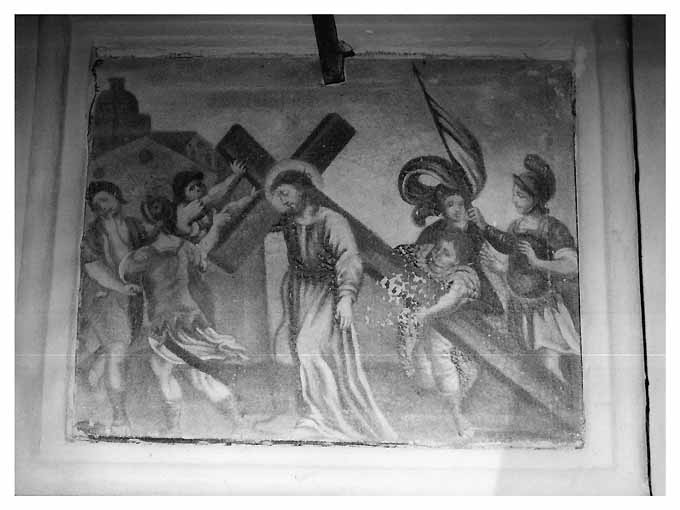 Gesù caricato dalla croce, Cristo caricato della croce (dipinto) - ambito pugliese (primo quarto sec. XIX)