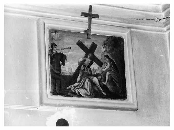 Gesù cade sotto il peso della croce, Cristo cade sotto la croce (dipinto) - ambito pugliese (primo quarto sec. XIX)