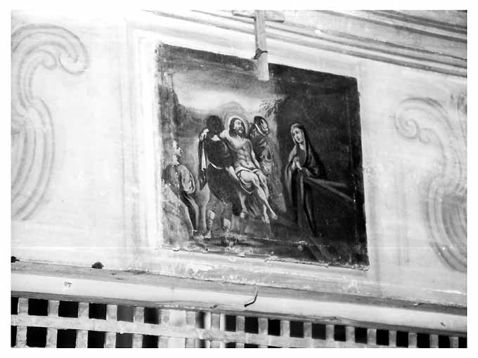 deposizione di Cristo nel sepolcro (dipinto) - ambito pugliese (primo quarto sec. XIX)