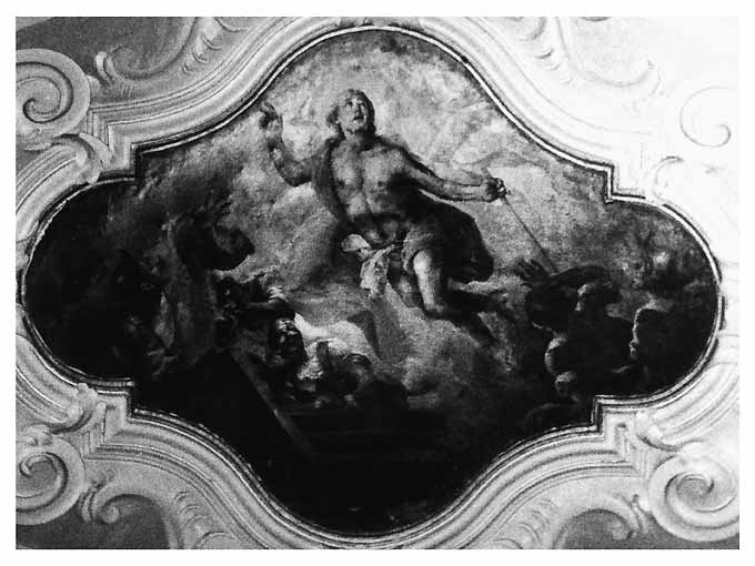 Cristo risorto, soldati (dipinto) di Carella Domenico Antonio (scuola) (seconda metà sec. XVIII)