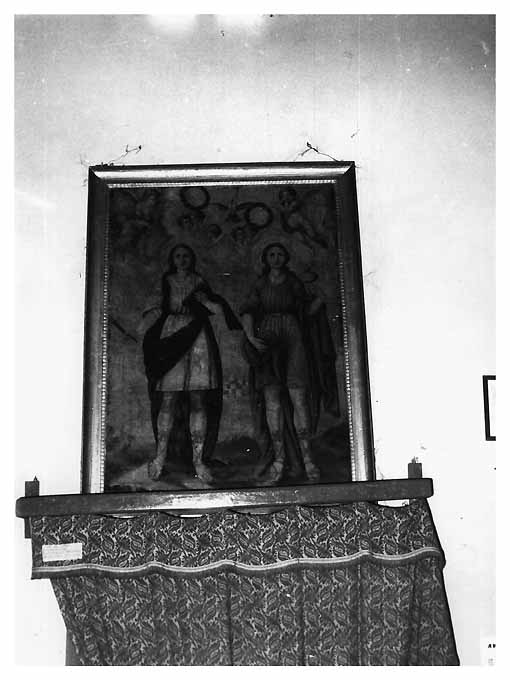 Santi Medici (dipinto) di Russo Francesco (inizio sec. XIX)