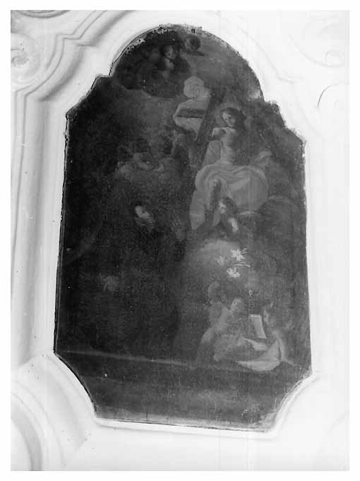 San Gaetano Thiene e Gesù Cristo (dipinto) di Carella Domenico Antonio (scuola) (sec. XVIII)
