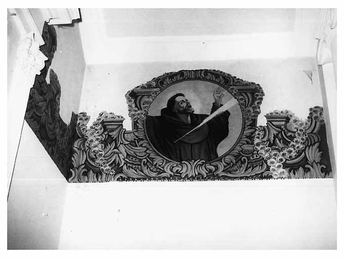 Scena della vita di San Francesco d'Assisi (dipinto) di De Geronimo Guglielmo (sec. XX)