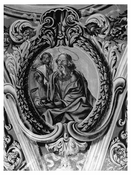 San Matteo, san Marco, san Luca, san Giovanni, anime purganti (dipinto) - ambito pugliese (secc. XVIII/ XIX)