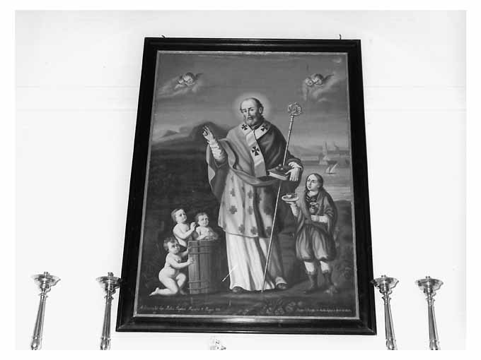 San Nicola di Bari (dipinto) di Di Giuseppe Giuseppe (sec. XIX)