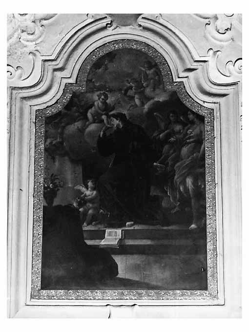 apparizione di Gesù Bambino a Sant'Antonio da Padova (dipinto) di Carella Domenico Antonio (scuola) (sec. XVIII)