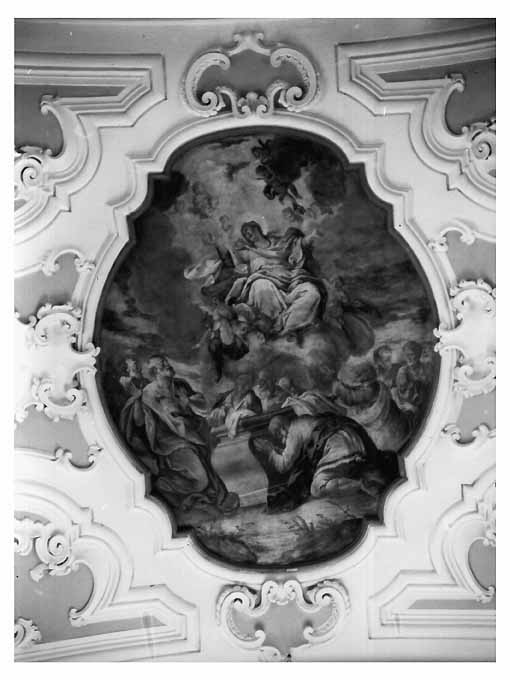 Madonna, angeli, Apostoli (dipinto) - ambito pugliese (sec. XVIII)