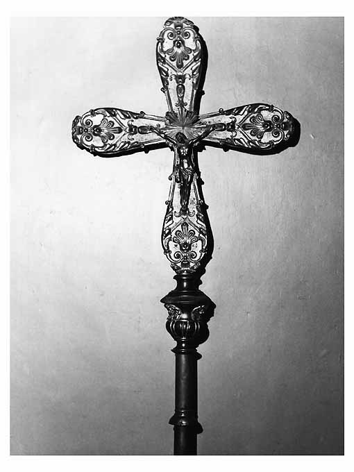Cristo crocifisso (croce processionale) - ambito napoletano (sec. XVIII)