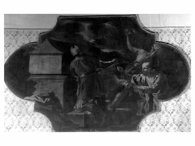 Giosuè ferma il sole (dipinto) di Malinconico Nicola (sec. XVIII)