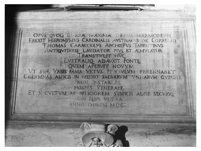 lapide - ambito Italia meridionale (sec. XVII)