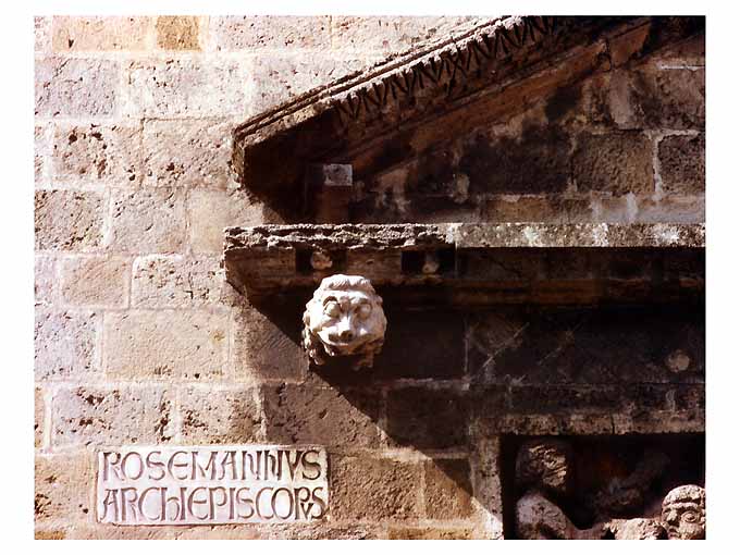 testa di leone (doccione) - ambito pugliese (sec. XI)