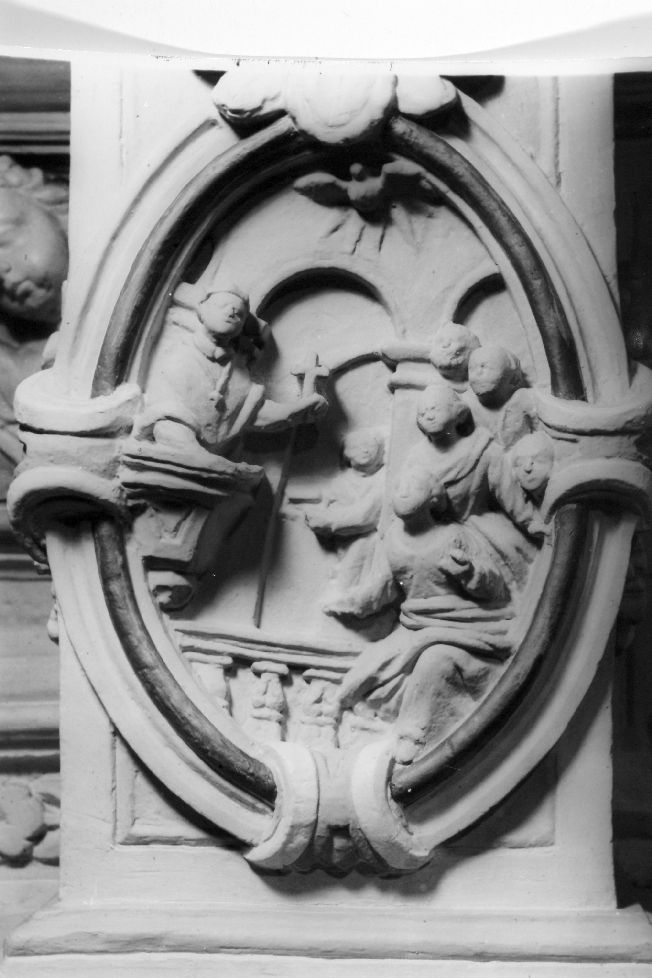 San Carlo che predica dal pulpito (rilievo) - ambito Italia meridionale (sec. XVIII)