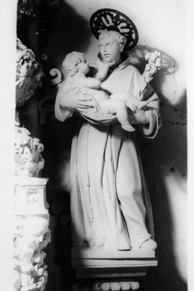 Sant'Antonio da Padova con il bambino (statua) - ambito Italia meridionale (secc. XVIII/ XIX)