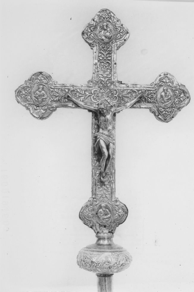 croce processionale - ambito napoletano (secc. XVII/ XVIII)