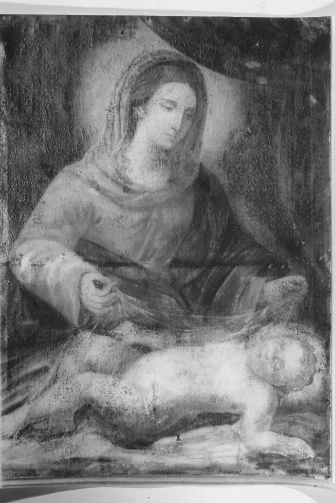Madonna del Riposo, Madonna con Bambino (dipinto) - ambito pugliese (secc. XVIII/ XIX)