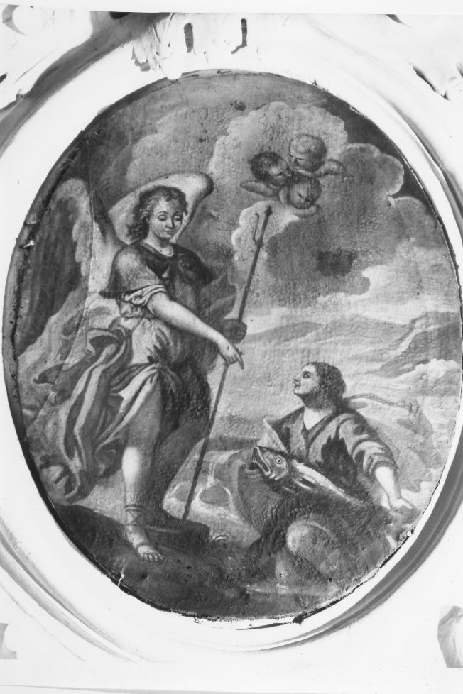 Tobia e San Raffaele arcangelo (dipinto, opera isolata) - ambito pugliese (sec. XVIII)