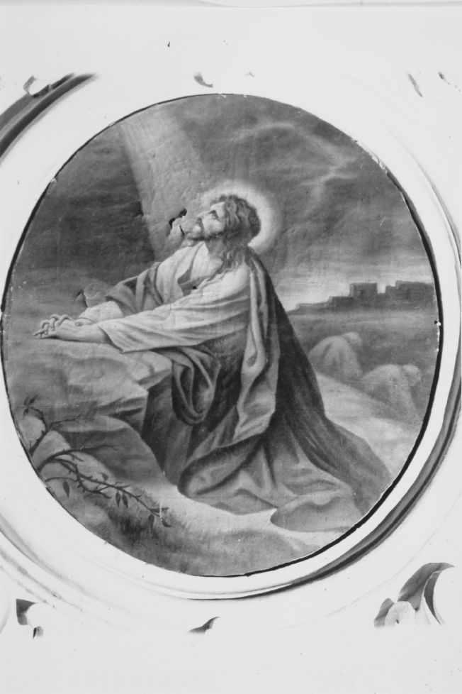 Gesu' nell'orto, orazione di Cristo nell'orto di Getsemani (dipinto) - ambito salentino (secc. XIX/ XX)