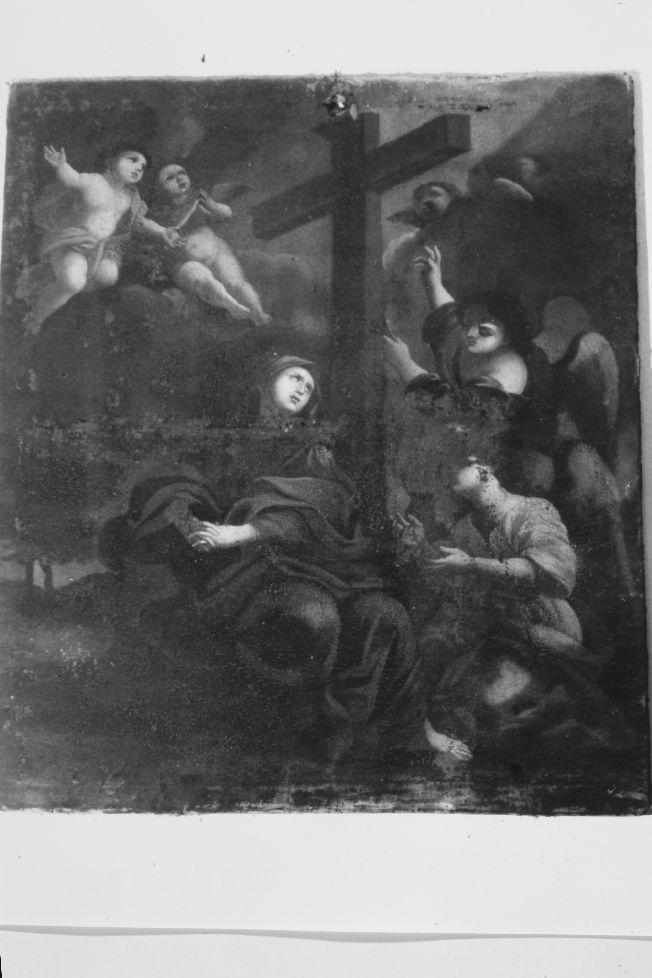 Madonna Addolorata sotto la croce (dipinto, opera isolata) - ambito Italia meridionale (sec. XVII)