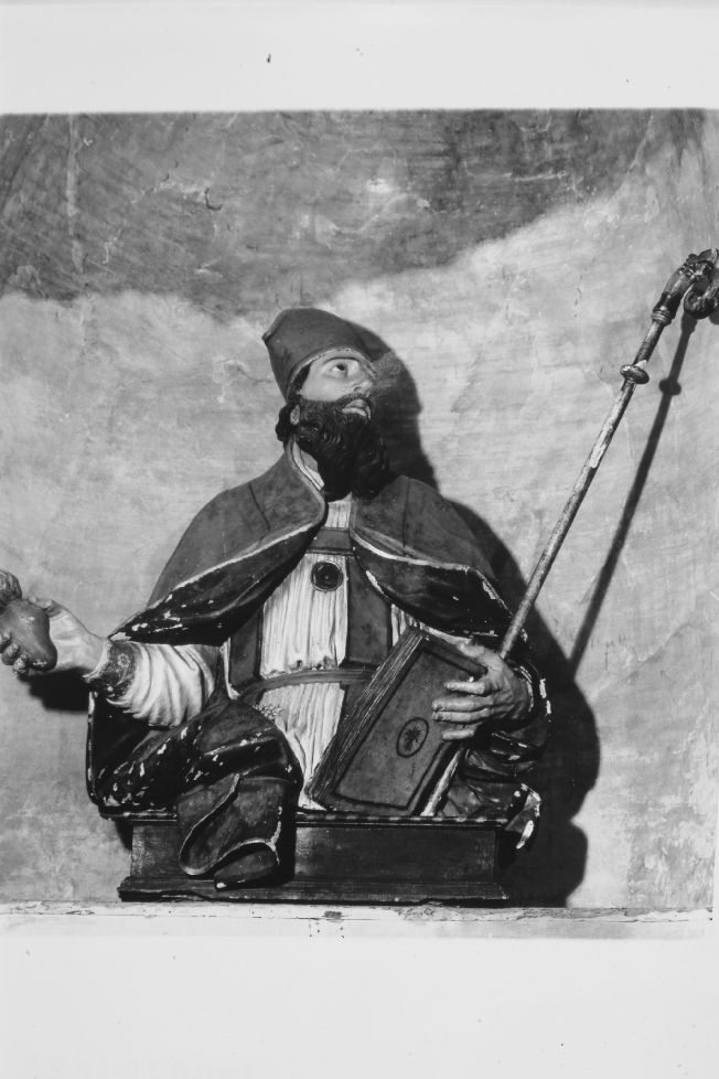 Sant'Agostino (busto, opera isolata) - manifattura leccese (sec. XVIII)