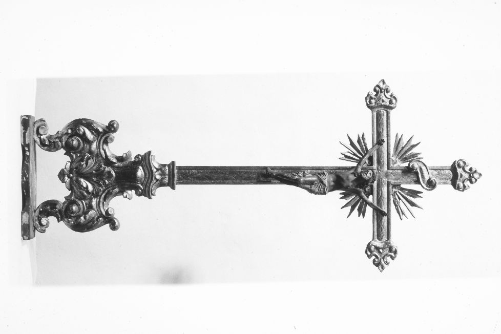 croce d'altare, opera isolata - produzione pugliese (metà sec. XIX)