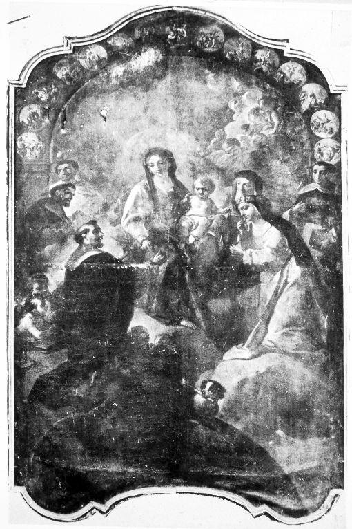 Madonna del Rosario (dipinto) di Tiso Oronzo (sec. XIX)