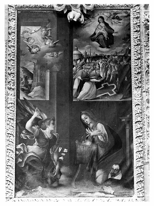 Annunciazione (dipinto) di Catalano Giovan Domenico (attribuito) (sec. XVII)