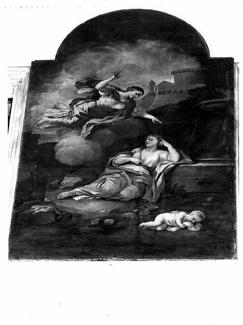 scena del rinvenimento della mammella di sant'Agata (dipinto) di Malinconico Nicola (sec. XVIII)