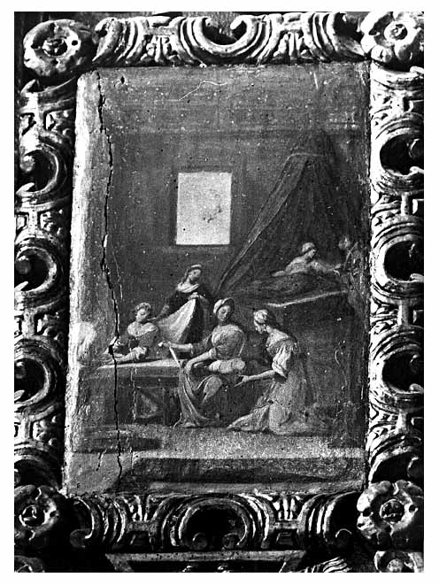 nascita di San Giovanni Battista (dipinto) di Coppola Giovanni Andrea (secondo quarto sec. XVII)