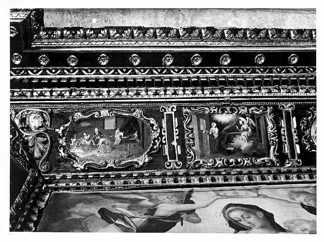 nascita di Maria Vergine (dipinto) di Coppola Giovanni Andrea (secondo quarto sec. XVII)