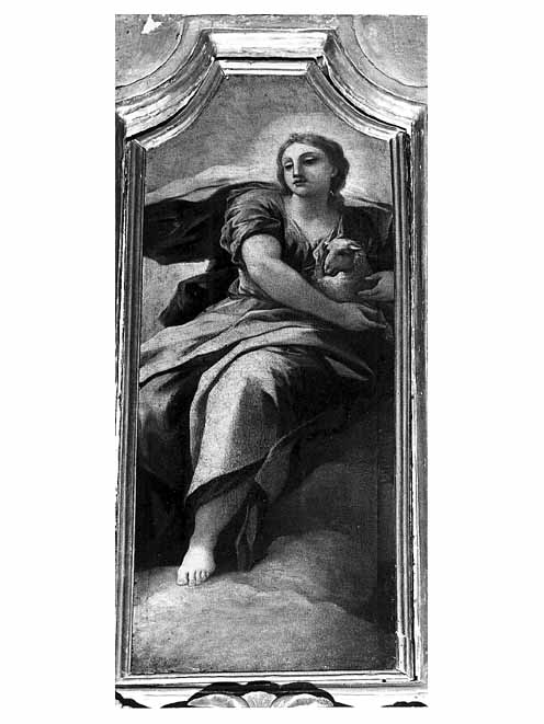 Sant'Agnese (dipinto) di Malinconico Nicola (sec. XVIII)