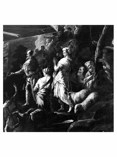 entrata di Cristo in Gerusalemme (dipinto) di Malinconico Nicola (sec. XVIII)