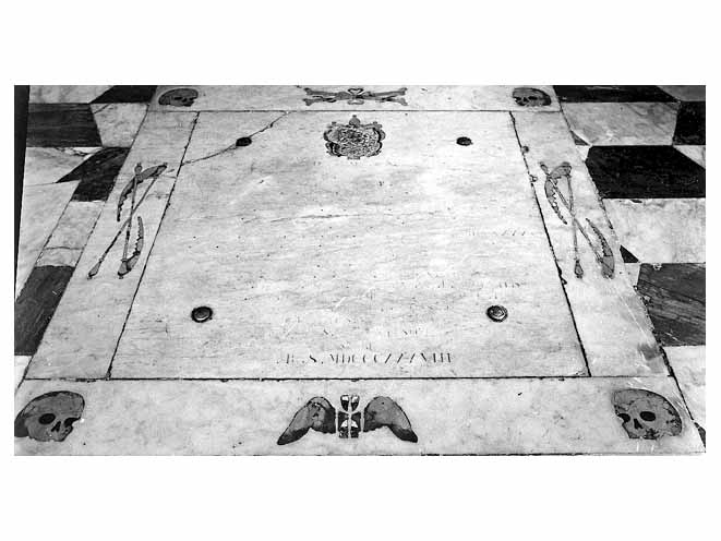 lastra tombale - ambito pugliese (sec. XIX)