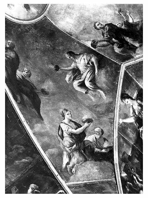 offerte al Padre Eterno (dipinto) di Malinconico Nicola (bottega) (sec. XVIII)