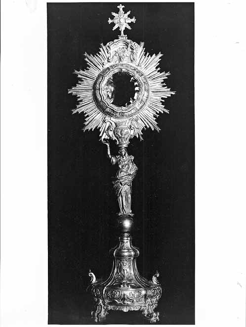 ostensorio - manifattura napoletana (seconda metà sec. XVIII)