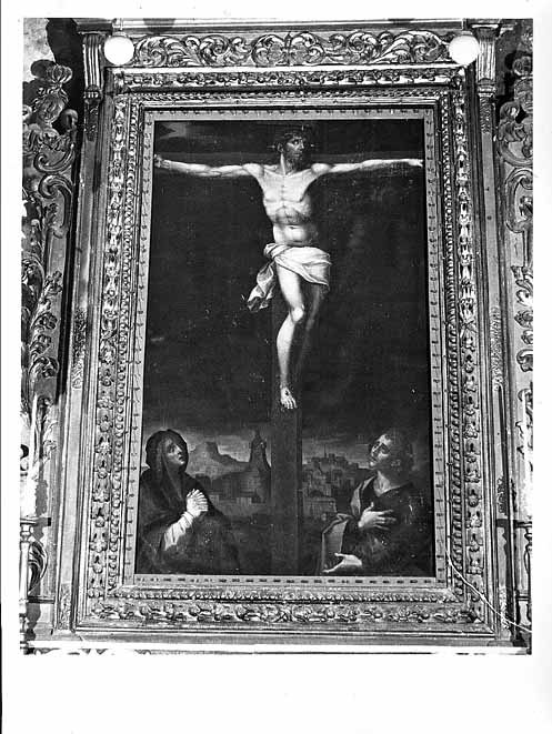 crocifissione (dipinto) di Catalano Giovan Domenico (fine sec. XVI)