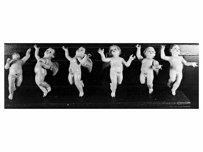 Cherubino (statuetta, serie) - bottega salentina (sec. XIX)