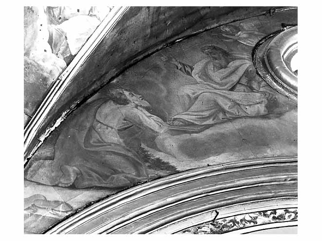 miracolo del bastone trasformato in serpente (dipinto) di Riccio Liborio (sec. XVIII)